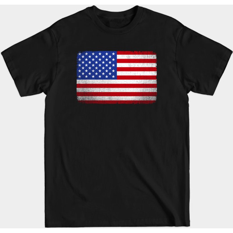 T-Shirt Vintage Drapeau USA pour Hommes — T-shirts pour hommes