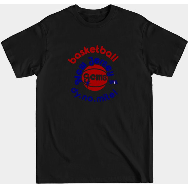 T-shirt pour hommes Defunct New Jersey Gems WBL Basketball 1978 — T-shirts pour hommes