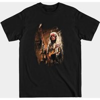 T-shirt pour hommes Native American en noir — T-shirts pour hommes