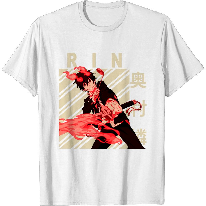 Rin Okumura Men's T-Shirt in Royal Color — Mens T Shirts
