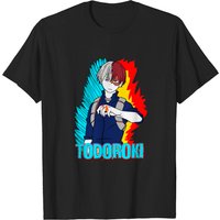 Shoto Todoroki Men's T-Shirt in Black — Mens T Shirts