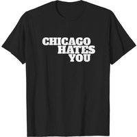 T-shirt pour hommes Chicago Hates You - Noir