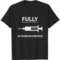 #COVIDVACCINATED Men's Black T-Shirt