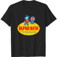 T-shirt pour hommes Alpha Beta Logo - Chaîne de supermarchés disparue — T-shirts pour hommes