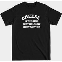 Le fromage est la colle qui maintient ma vie ensemble T-shirt pour hommes — T-shirts pour hommes
