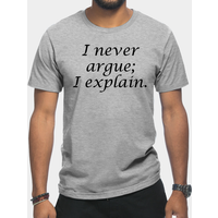 Never Argue; T-shirt Downton Abbey pour hommes