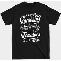 T-shirt pour hommes I Love Gardening From My Head Tomatoes — T-shirts pour hommes