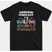 T-shirt humoristique de quilting - Prévisions du week-end — T-shirts pour hommes