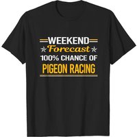 T-shirt Pigeon Racing Weekend Forecast pour hommes — T-shirts pour hommes