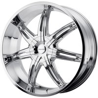KMC Wheel KM665 Surge Chrome 20x9 6x127 Bolt Pattern 30 Offset