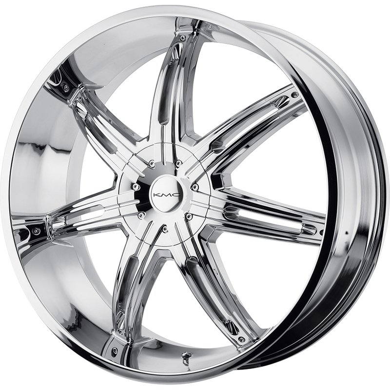 KMC Wheel KM665 Surge Chrome 20x9 6x127 Bolt Pattern 30 Offset — Wheels & Rims