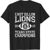 T-Shirt des champions de football de l'État du Texas des East Dillon Lions — T-shirts pour hommes