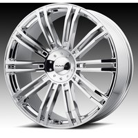 KMC Wheel KM677 D2 Chrome 22x9.5 5x115 Bolt Pattern 35 Offset