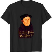 Martin Luther - 95 Problèmes Mais Romains 8:1 T-Shirt Distressé — T-shirts pour hommes
