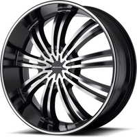 KMC KM682 Spider Gloss Black Machined 20x8.5 Rims 6x115 Bolt Pattern — Wheels & Rims