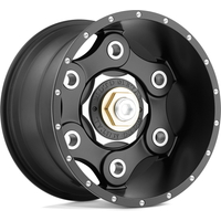 Roues Moto Metal MO977 Link Satin Black - 20x10 - 5x127 -24 Offset — Roues et jantes