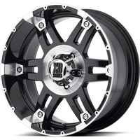 XD Series XD797 SPY Gloss Black Machined 17x8 Rims 6x135 Bolt Pattern