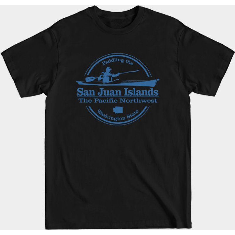 T-shirt pour hommes San Juan Islands - Noir — T-shirts pour hommes