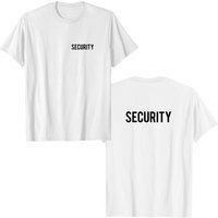 Security Men's T-Shirt - Double Sided Design