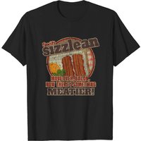 T-shirt Sizzlean 1977 Breakfast pour Hommes - Noir — T-shirts pour hommes