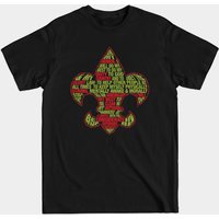 T-shirt Camp Code de la Loi Scout pour hommes - Noir — T-shirts pour hommes