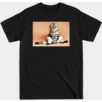 T-shirt pour hommes Scottish Fold en noir