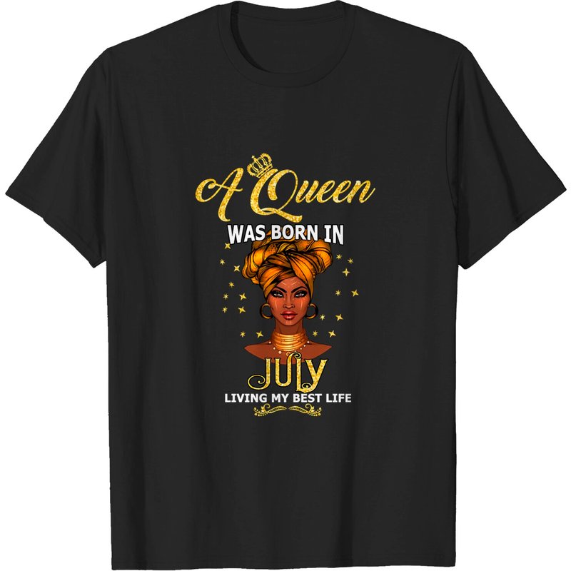 T-shirt Homme Queens Are Born In July Anniversaire — T-shirts pour hommes
