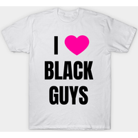 T-shirt I Love Black Guys pour hommes