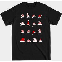T-shirt Santa Hat pour hommes - Noir
