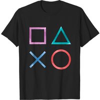 T-shirt Symbols Playstation pour hommes en noir — T-shirts pour hommes