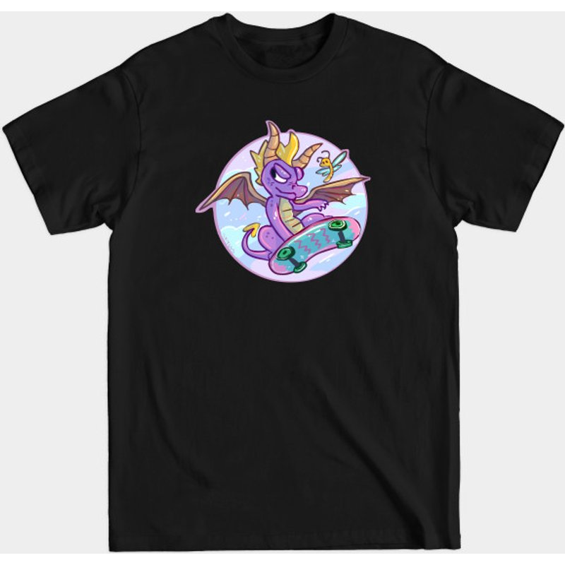 Skateboarding Spyro - T-shirt pour hommes noir — T-shirts pour hommes