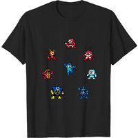 T-shirt Megaman Bosses pour hommes - Noir