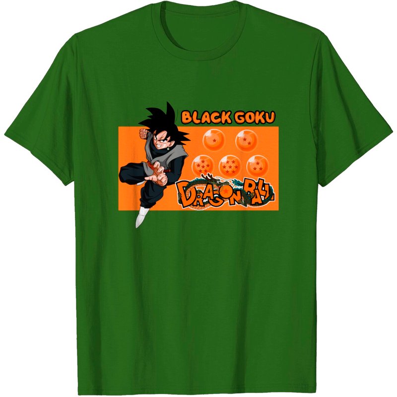 T-shirt pour hommes Black Goku version orange — T-shirts pour hommes