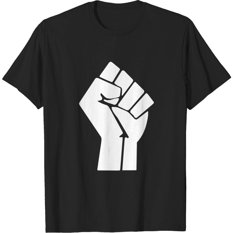 T-shirt pour hommes Raised Fist en noir — T-shirts pour hommes