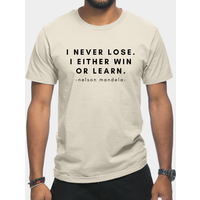T-shirt Citations de Nelson Mandela pour hommes - Noir
