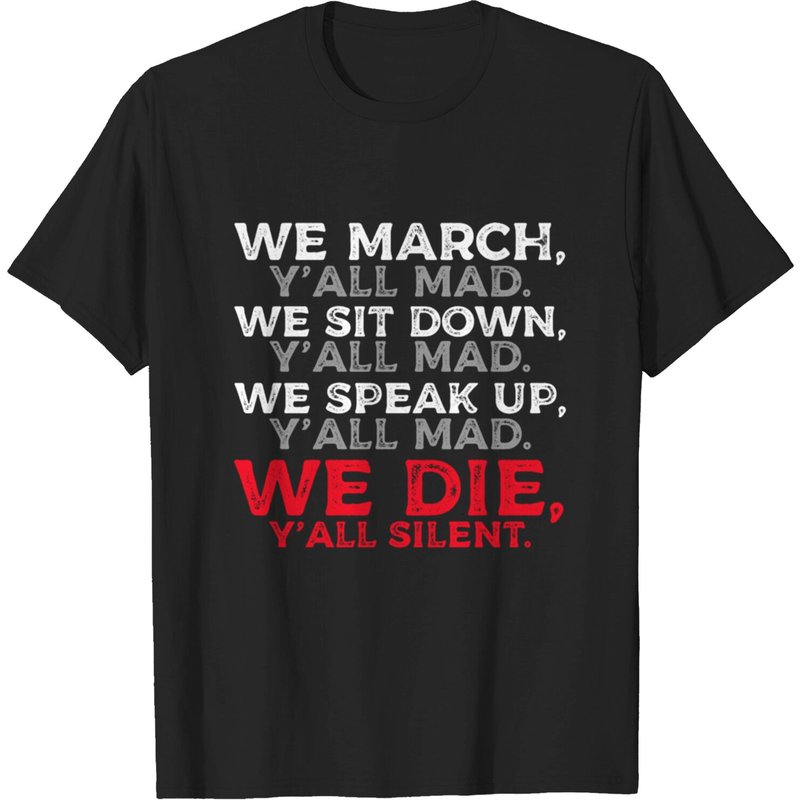 T-shirt We March Together pour soutenir la lutte contre l'injustice — T-shirts pour hommes