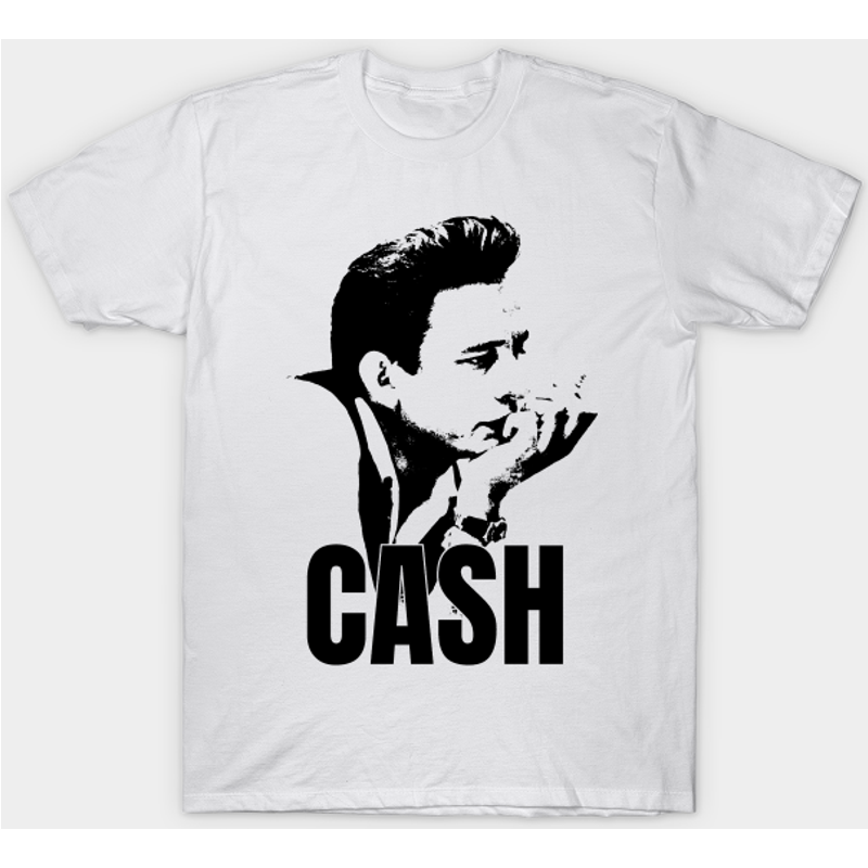 T-shirt pour hommes Johnny Cash en noir — T-shirts pour hommes