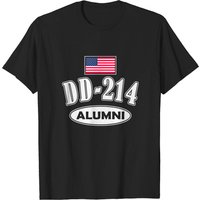 DD 214 Alumni Men's T-Shirt in Black