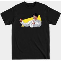 T-shirt pour hommes avec illustration de Jackie Chan par Paul Cemmick — T-shirts pour hommes