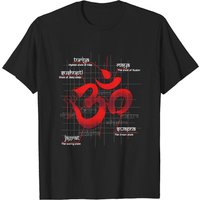 Aum - Symbole de Shiva T-shirt pour hommes en noir — T-shirts pour hommes