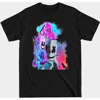 T-shirt pour hommes Mellox2 Marshmello en noir