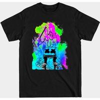 Mellovc1 - Marshmello - T-shirt Noir pour Hommes