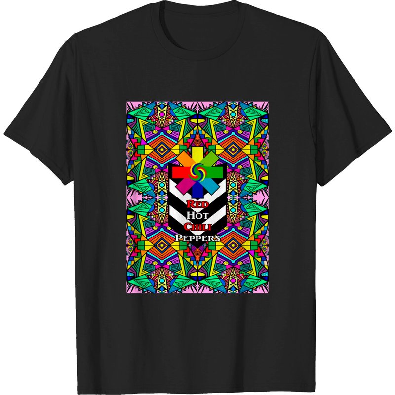 Red Hot Chili Peppers Pride Pattern Men's T-Shirt — Mens T Shirts