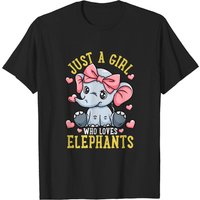 T-shirt pour hommes Elephants Elephant Lover en noir — T-shirts pour hommes
