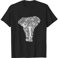 Elephant 3 - Men's Black T-Shirt — Mens T Shirts