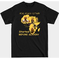 L'histoire noire réelle a commencé avant l'esclavage - T-shirt pour hommes — T-shirts pour hommes