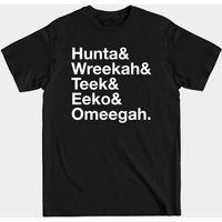 T-shirt pour homme Bad Batch Helvetica List en noir — T-shirts pour hommes