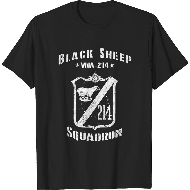 T-shirt pour hommes Black Sheep Squadron VMA-214 WWII Vintage — T-shirts pour hommes