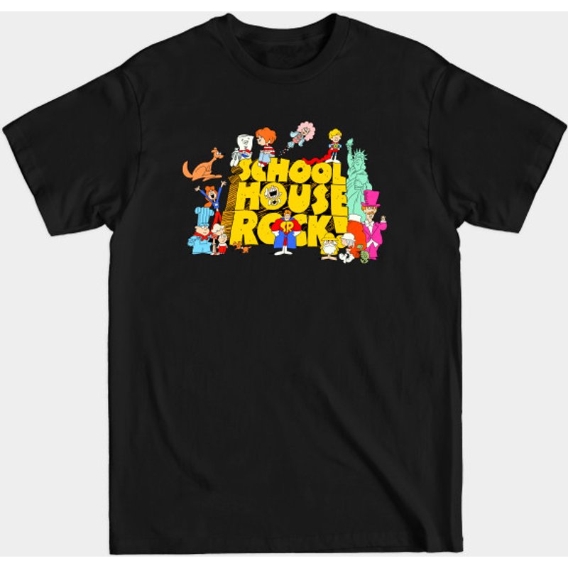T-shirt pour hommes School House Rock en noir — T-shirts pour hommes