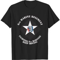 6th Marine Regiment Men's Black T-Shirt